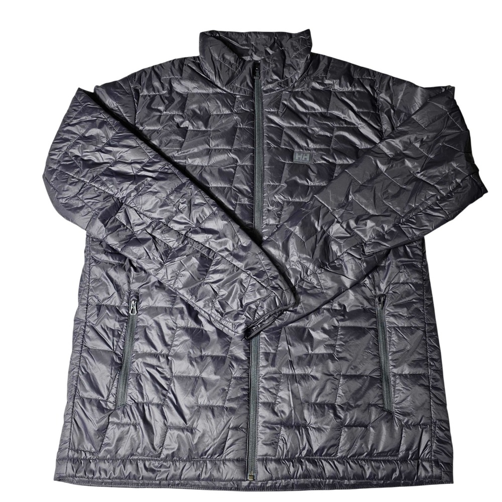 Helly Hansen Lifaloft Quilted Puffer Insulator Jacket Men's Large Black Like New